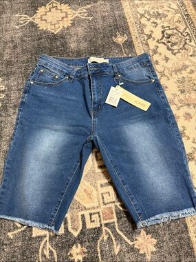 Rogue Jeans Women's Denim Bermuda Shorts - Blue